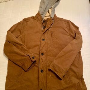 American Eagle Outfitters Brown Hooded Jacket